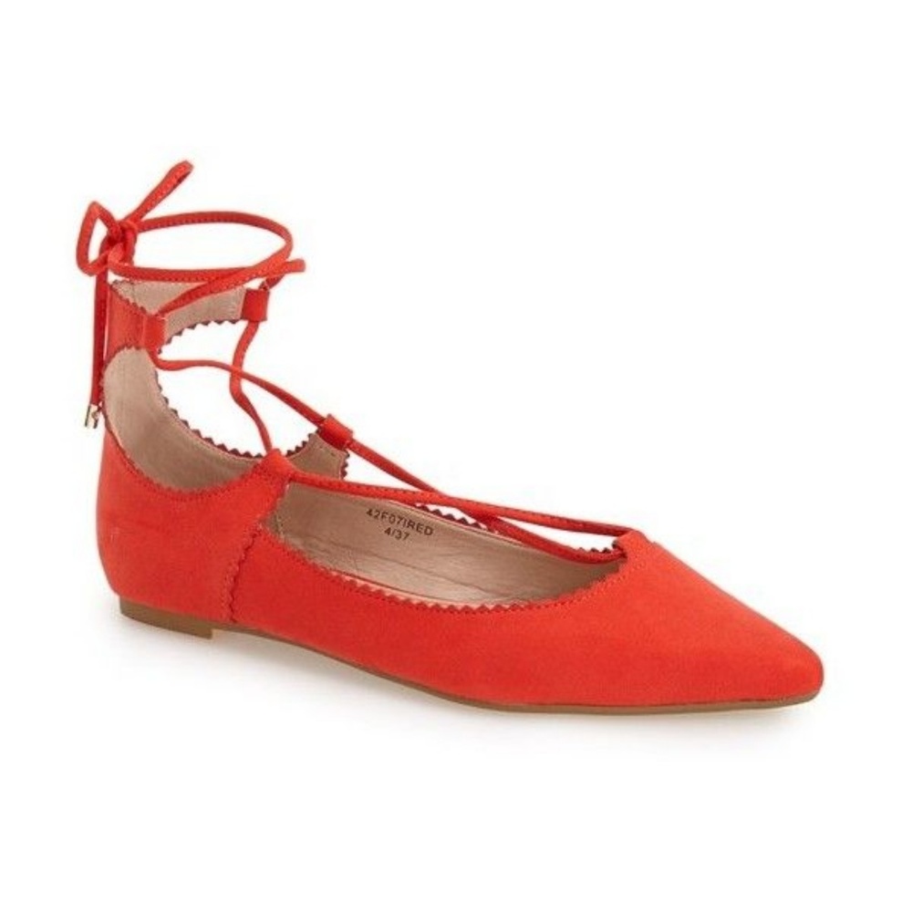 NEW!  TOPSHOP finest ghillie lace-up flats - Picture 3 of 7